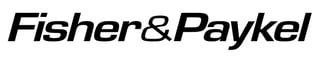 Fisher & Paykel company logo in black italicized text
