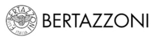 Bertazzoni logo with circular emblem featuring winged lion and Italia text