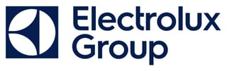 Electrolux Group logo with white stylized E symbol in dark blue square